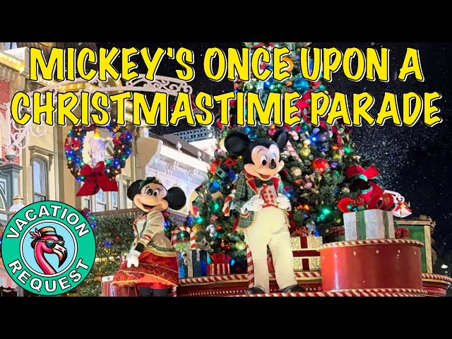 Mickey's Once Upon A Christmastime Parade 2024 - 4k multicam FULL parade at night