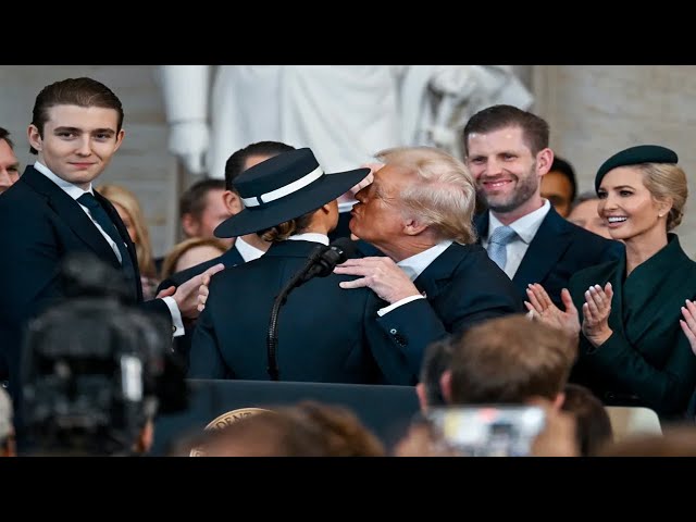 Barron Trump, 18, towers over parents Donald and Melania at inauguration