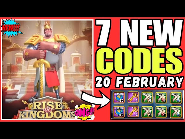 SURPRISE CODES ⚠️RISE OF KINGDOMS CODES FEBRUARY 2025 - RISE OF KINGDOMS REDEEM CODES 2025