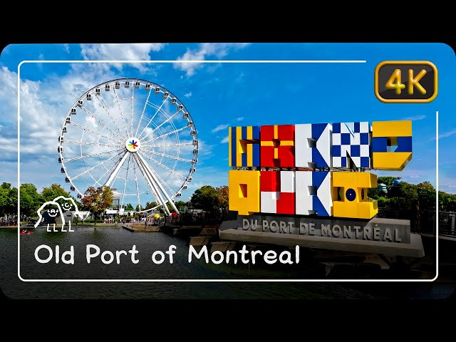 🏛️ Walking in Old Port of Montreal (Vieux-Montréal) • Canada Walking Tour 🇨🇦 • 4K ASMR