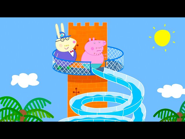 The LONGEST Slide Ever At The Water Park 💦 | Peppa Pig Official Full Episodes