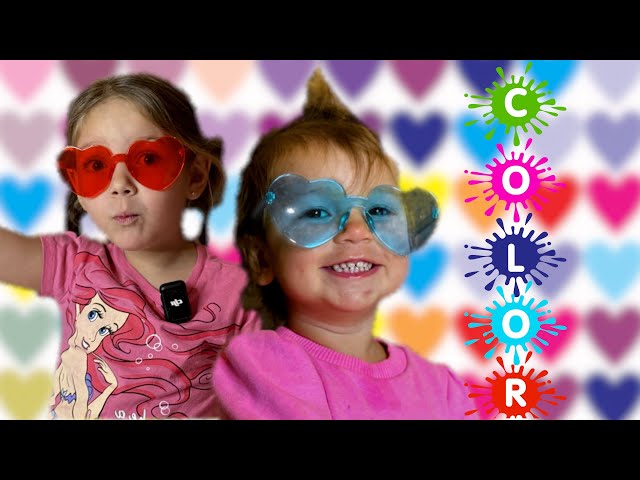 Sophia and Emily learn colors / Funny video for kids