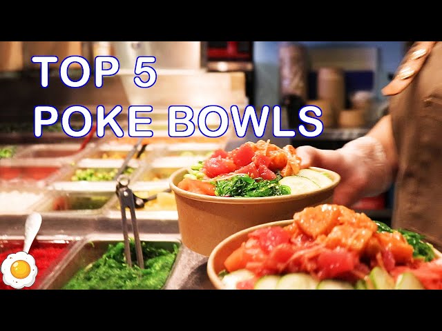 How to make Poke Bowl： Top 5 popular flavours | Cooking with the chef (Tasty Montreal）