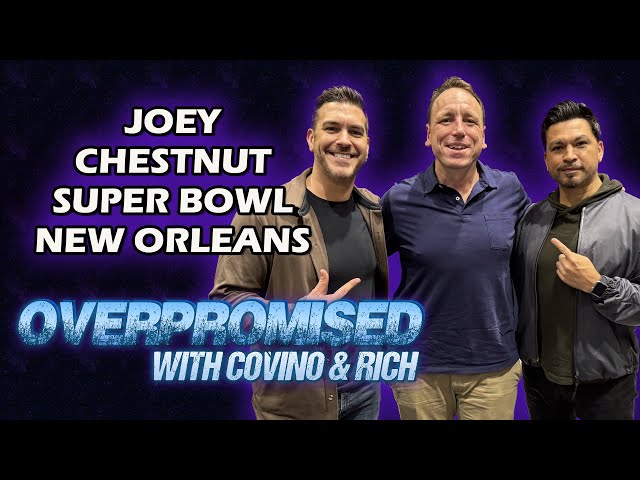 Joey Chestnut at Super Bowl LIX | OVERPROMISED