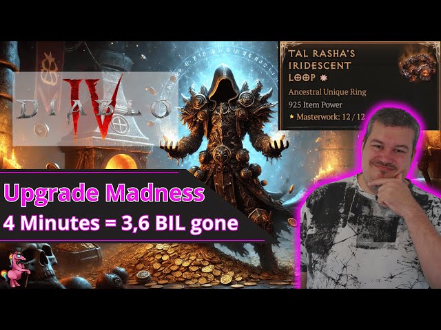 Diablo 4 Masterworking watch me spent 3,6 BILLION Gold to ...