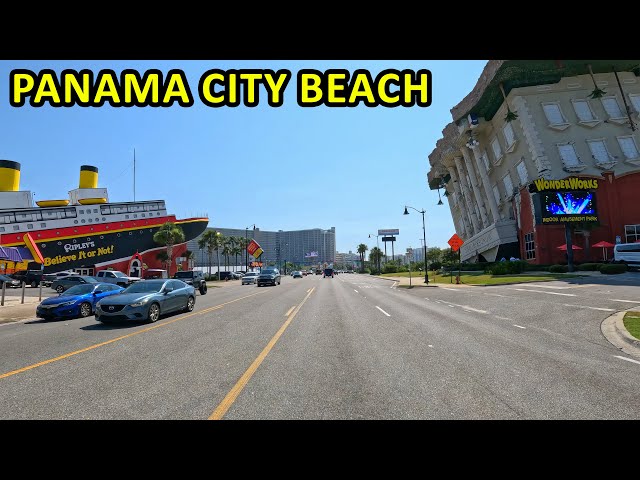 Panama City Beach Florida Driving Through