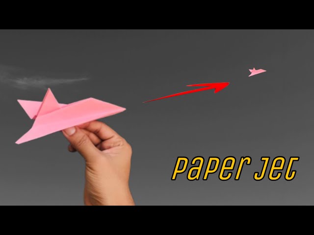 How to Make Origami Paper Jet Airplane || paper plane that flies far, Best fighter plane easy