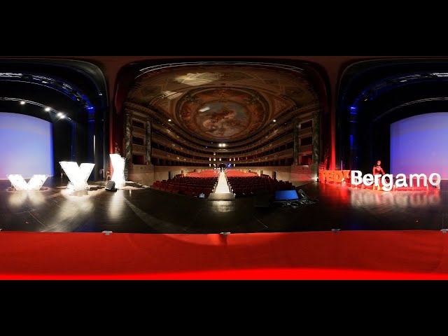 TEDxBergamo 360° speaker view - TED Talk video - intro