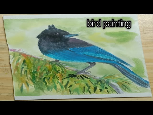 bird tutorial watercolor painting | Afshan Art studio |