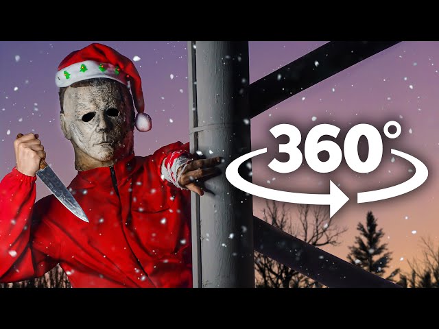 360 Michael Myers At Christmas | Halloween | VR 4K Horror