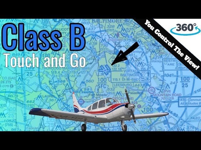 Class B Airport Landing In PA28 - Fun Tower Controller! GoPro Max 360° Video