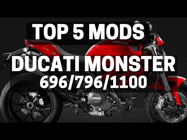 TOP 5 DUCATI MONSTER 696/796/1100 MODS!