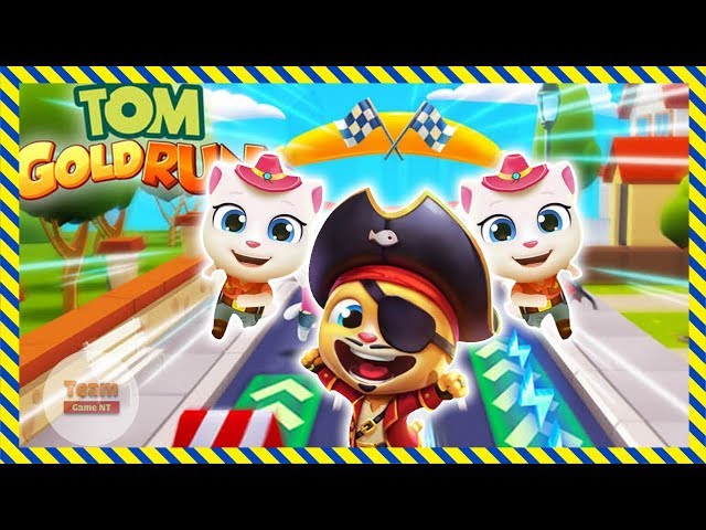 Talking Tom Gold Run 2019 - Talking Cowboy Angela Gold Run Friend - Game For Kids