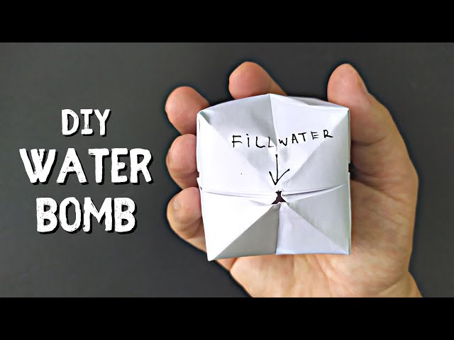 How to fold WATER BOMB - fun and interesting for kids !