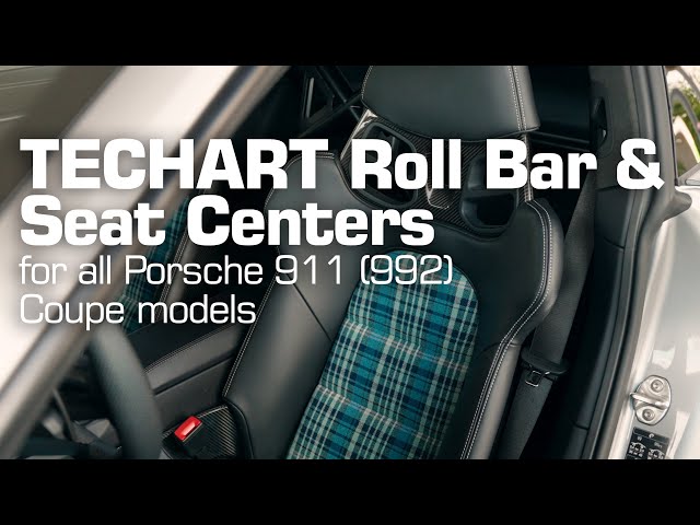 New TECHART Roll Bar and Seat Centers for all Porsche 911 (992) Coupe models