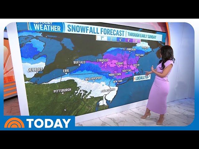 Winter storm brings snow and ice across Midwest and Northeast