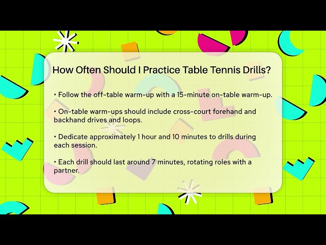 How Often Should I Practice Table Tennis Drills? | Ping Pong Prodigy