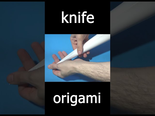 paper weapons - paper knife #tutorial #video #shorts #short