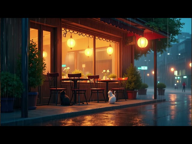 LoFi Music🎵 | Rain🌧️ & Harmony🎶 | Relax☕ Study📚 Sleep💤 | Perfect for Focus & Relaxation🐈