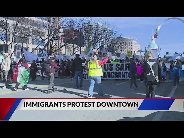 Thousands protest in St. Louis over federal immigration policies