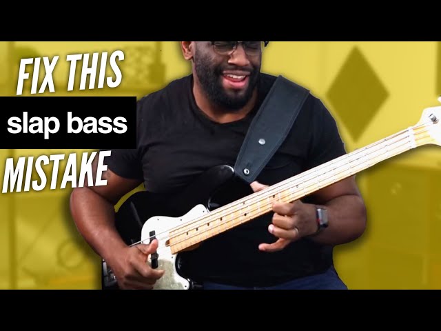 Stop making this slap bass mistake! (Tips with Exercise)