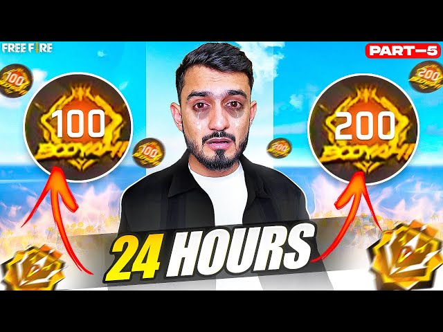 200 Booyah Streak😲 Challenge WIthout Gun Skin 🤦‍♂️ || 100 Streak  टूट गयी😭| Cs Rank | part 5