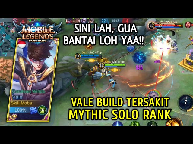 Vale Best Build Slaughter The Enemy Best Damage Solo Rank Gameplay Skill Moba Mobile Legends