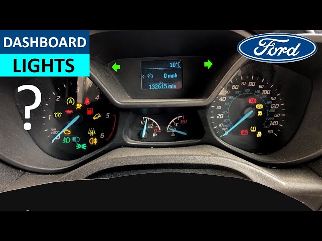 Ford Transit Connect Dashboard Warning Lights - Ford Transit Connect Instrument Panel Warning Lights