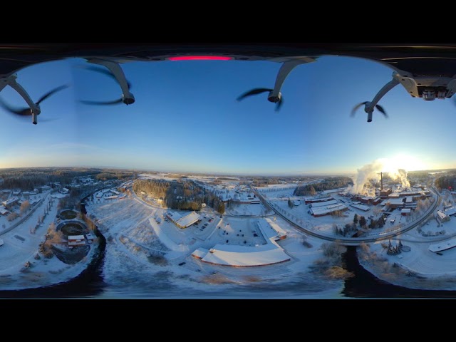 Tervakoski Paper Factory 360 Drone 4K Winter