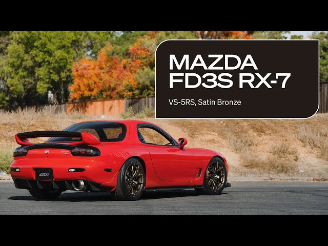 Mazda FD3S RX-7 on Apex VS-5RS Forged Wheels