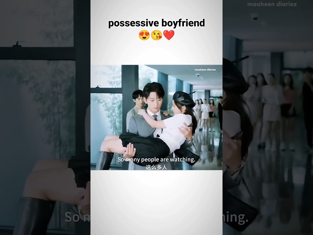 Over possessive CEO boyfriend 😂💕🤭 romantic couple #cdrama #kdrama #shorts #viralvideo #funny #comedy