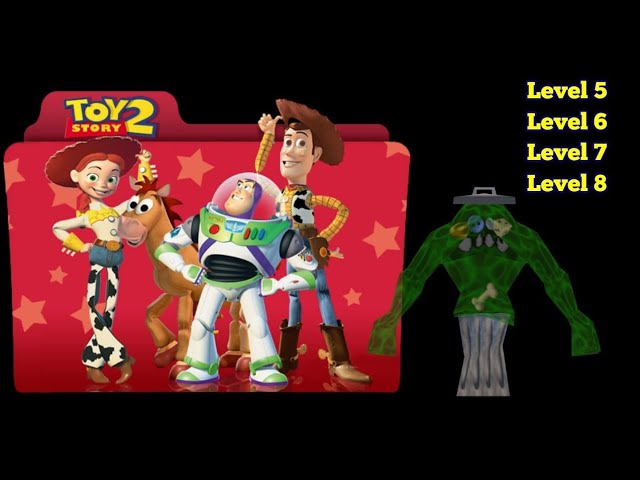 Toy Story 2 Ps5 Level 5, 6, 7 and 8 Alleys & Gullies - Slime Time - Al's Toy Barn - Al's Space Land