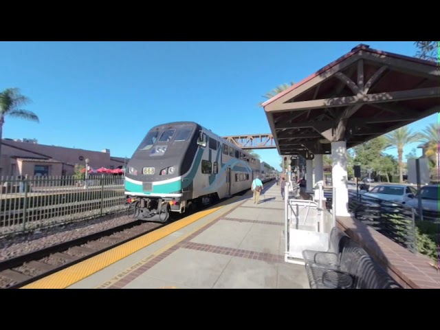 VR180 - Metrolink 91/Perris Valley Line Train #710 Eastbound in Fullerton CA - July 17th 2020 (2/2)