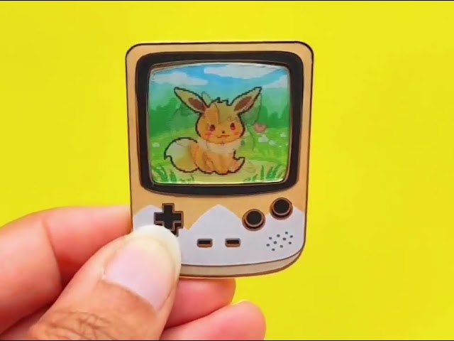 Eevee Gameboy Lenticular Enamel Pin