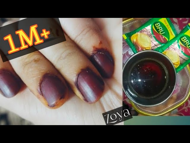 natural & long lasting nail mehndi 100%effective|Gud aur Coffee Se bani Nakhun ki Mehndi|Wedding spe