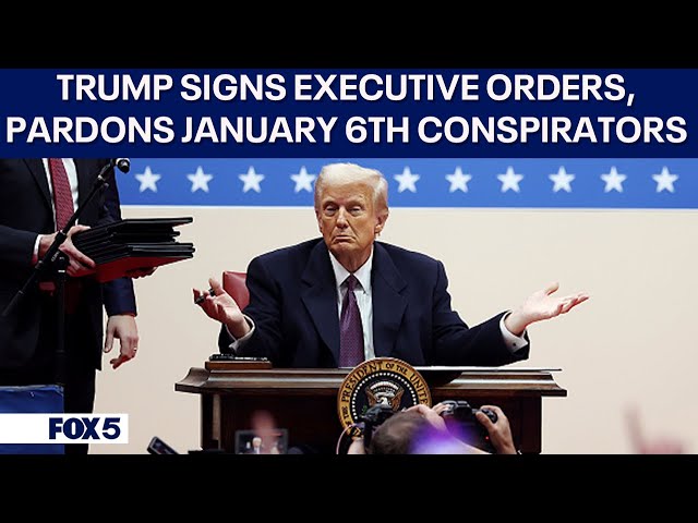 Trump signs executive orders, pardons Jan 6th defendants, Elon Musk roman salute | DC News Today