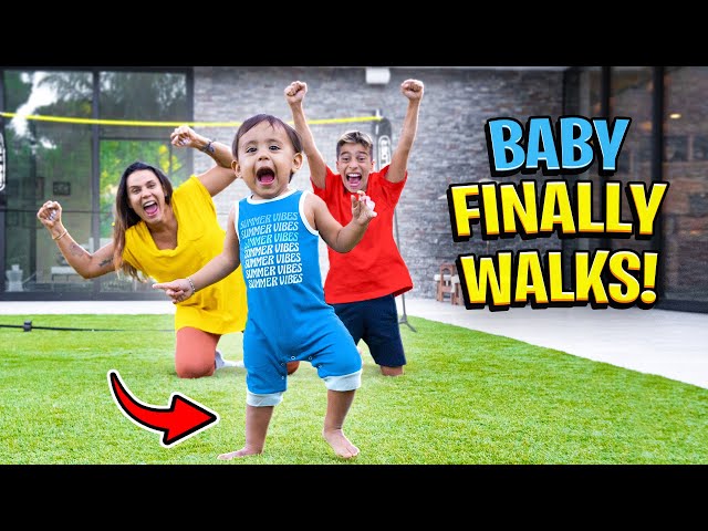 Baby Milan WALKS For The FIRST TIME!! (EMOTIONAL)