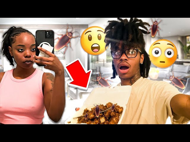 PUTTING ROACHES IN MY GIRLFRIEND FOOD PRANK !!!* Bad Idea *