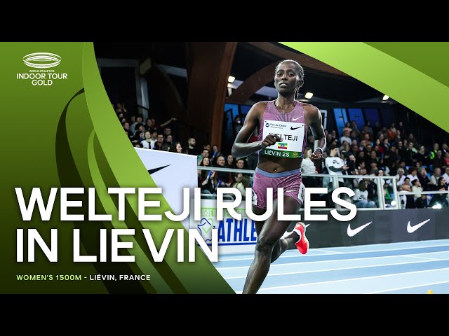 Welteji cruises to 1500m world lead in 3:58.89 in Liévin | World Indoor Tour 2025