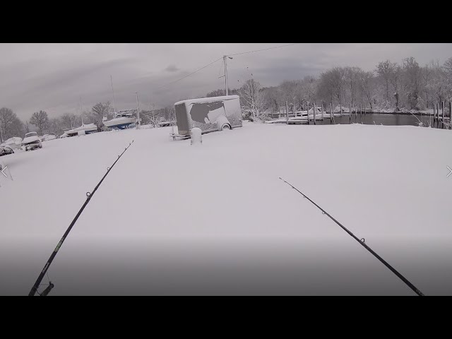 Fishing after the VA snow storm