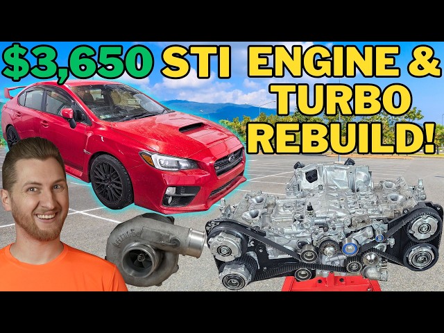 COMPLETE Rebuild Of My EJ257 Engine & Turbo For My $3,650 2015 STI!