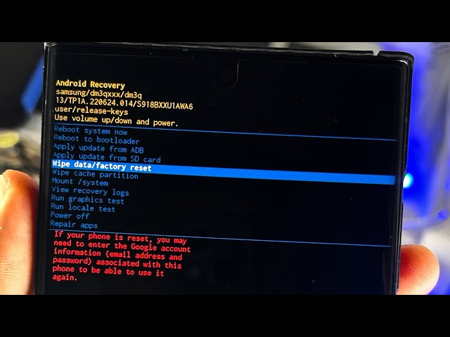 How To Hard Reset Samsung Galaxy S23 Ultra!