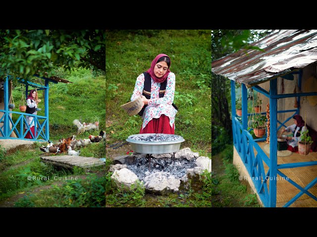 Baking a Delicious Meat Pirozhki in the Traditional Northern Iranian Style