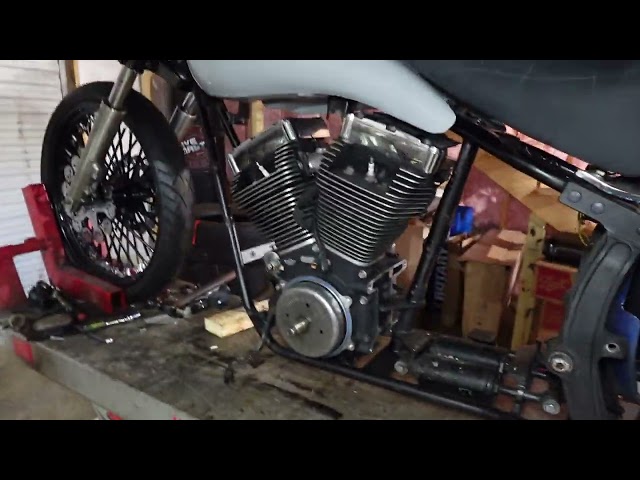 Grumps Custom Garage I cant believe how awesome it looks Chopper project Moc-up rake big tire