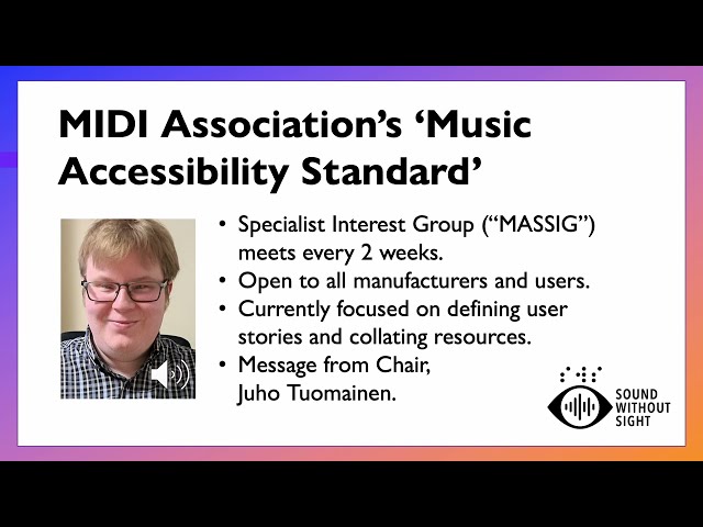 The MIDI Association's Music Accessibility Standard at The NAMM Show 2024