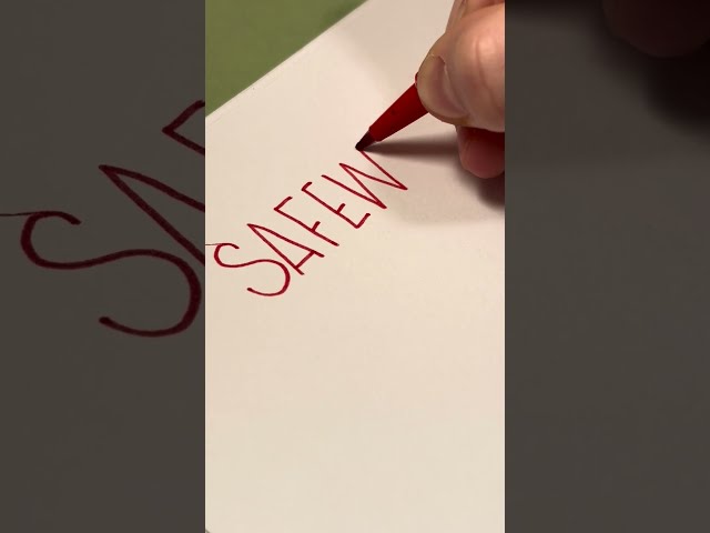 Recreating the Safeway Logo by Hand | #shorts #lettering #handwriting #words