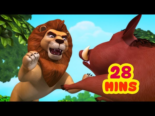 The Lion and the Boar Story | Kids Moral Stories Collection | Infobells