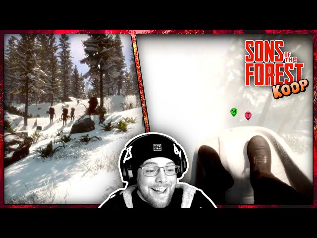 Sons of the Forest 🐦 012: SCHNEE und GEFAHR, schlitten fahren ist WUNDERBAR!