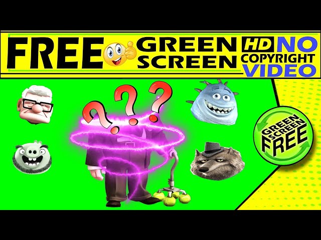 Wrong Heads Disney characters Wrong Head  green screen  wrong head puzzle #freegreenscreenvideo