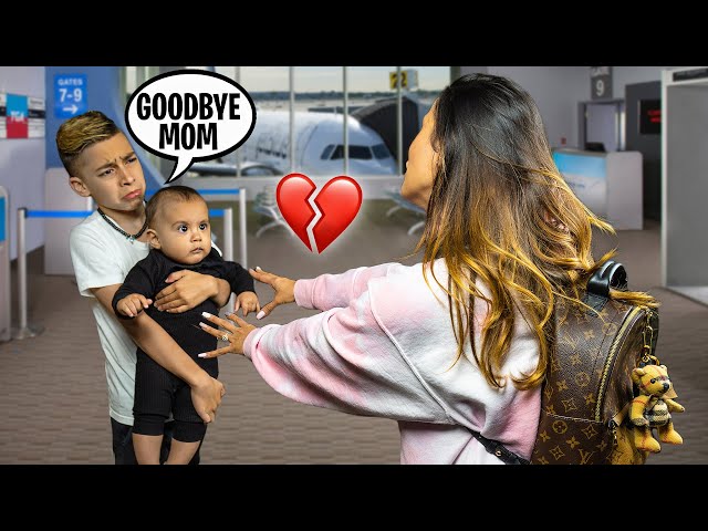 LEAVING OUR KIDS BEHIND For THE FIRST TIME.. (GOODBYE) | The Royalty Family